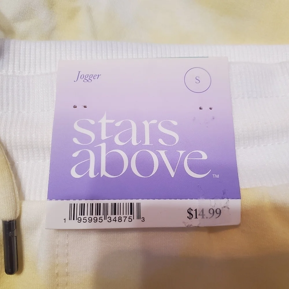 NWT Stars Above Women's Jogger Fleece Lounge Shorts Tie-Dye S